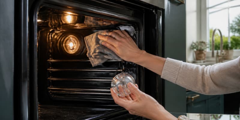 How to Clean Your Oven Light and Change the Bulb