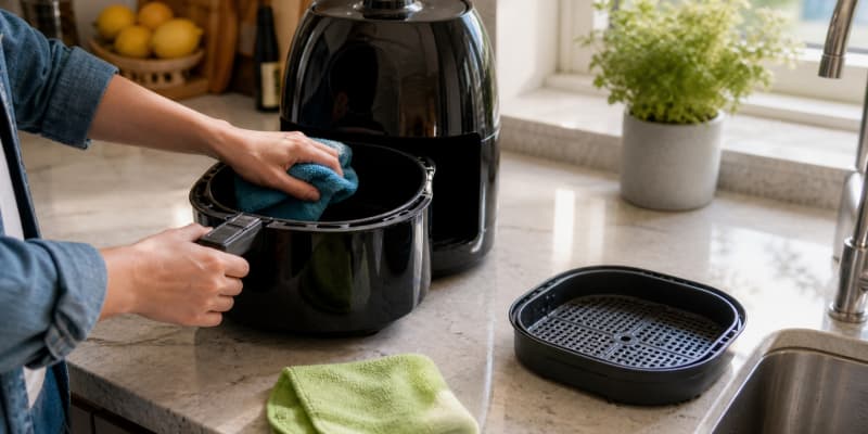 How to Clean an Air Fryer (Inside, Basket & Element)